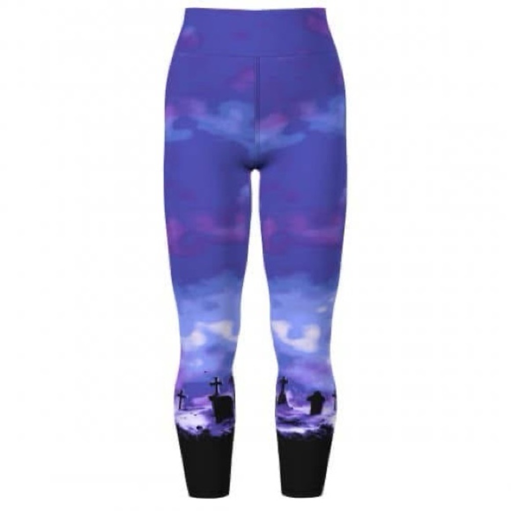LuLaRoe Women's Purple and Black Leggings